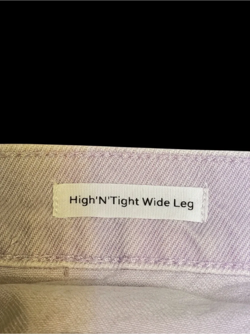 FRAME High ‘N’ Tight High Rise Raw Hem Wide-Leg Jeans Lilac Size 30 - Picture 9 of 10